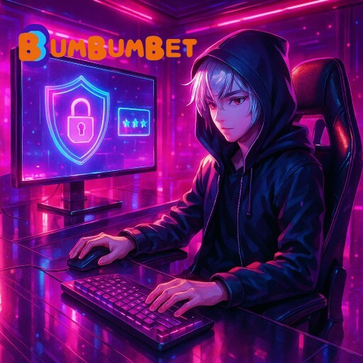 Imagem promocional da BUMBUMBET destacando login ágil e alta segurança na plataforma